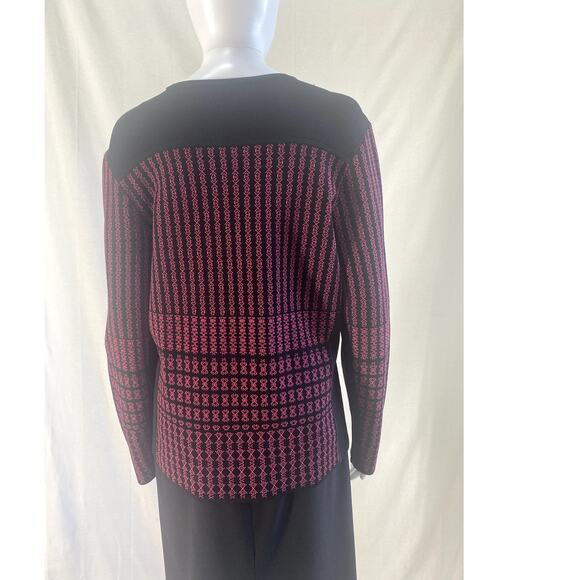 Carlisle Collection Italian Jesrsey Knit Cardigan Sweater  Size L - Picture 3 of 11